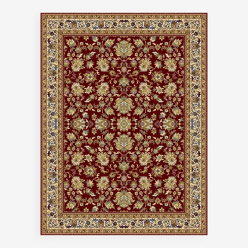 Oriental home carpet with patterns