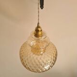 Vintage glass pendant light