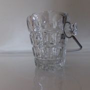 vintage glass ice bucket