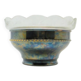 Plaque de style sécessionniste E9J avec insert en verre