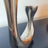 Designer cast iron candle holder