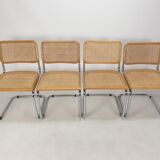 Set of 4 cesca chairs by marcel breuer