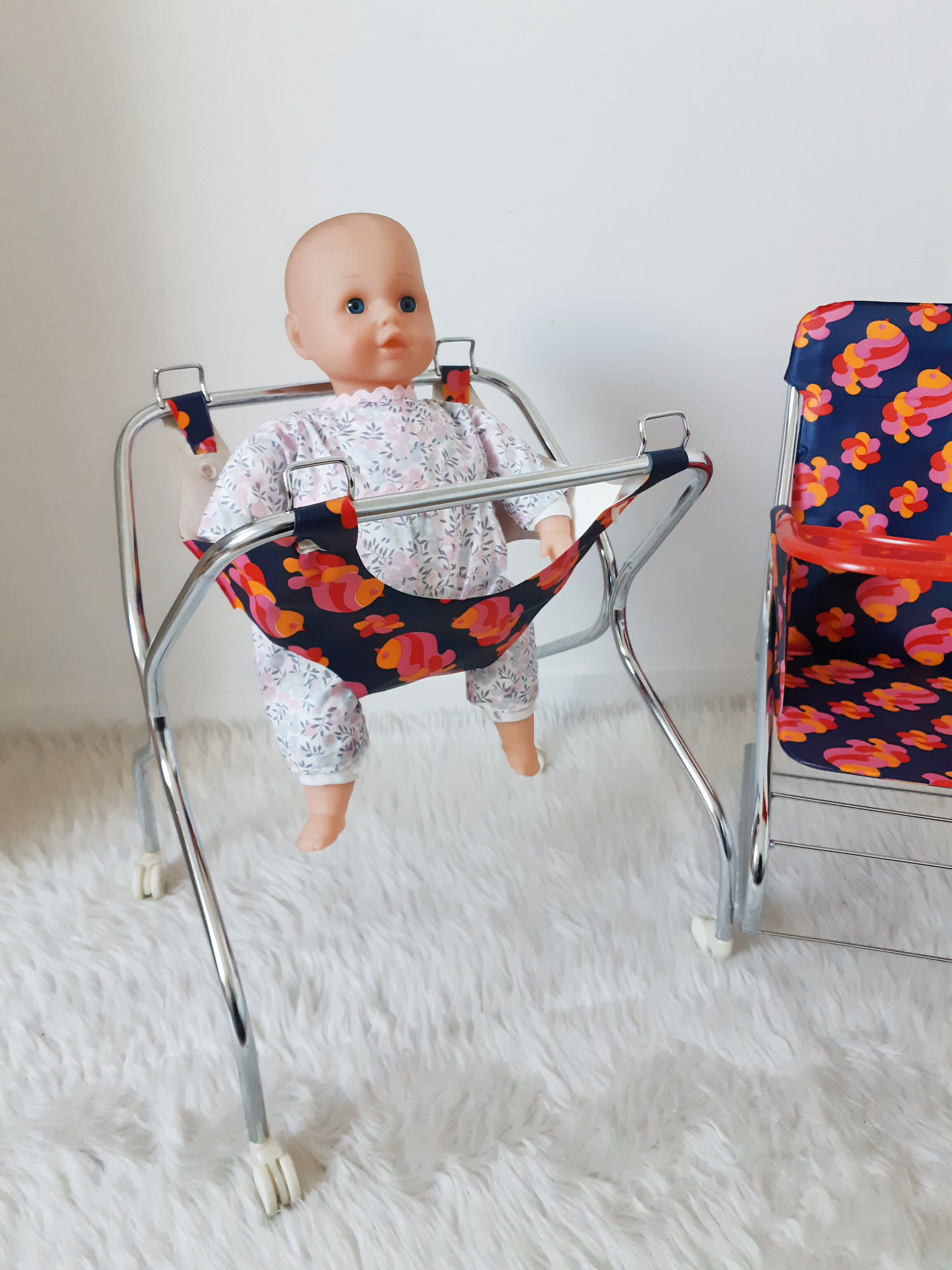 Youpala high chair for doll , vintage, 60s