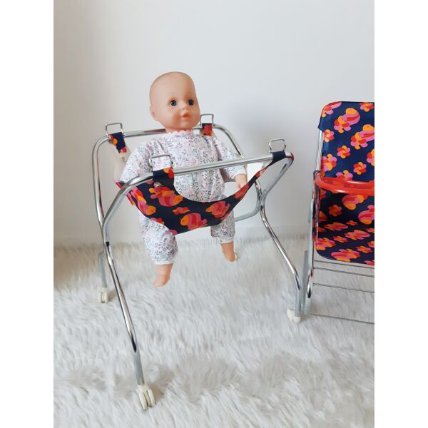 Chaise haute pour poupée , vintage, années 60 | Selency