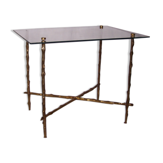 Table basse bronze MG FT des années 50