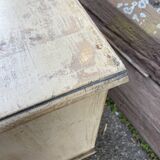 Petit meuble alsacien rustique vers 1900 sapin peint buffet meuble métier art populaire enfilade