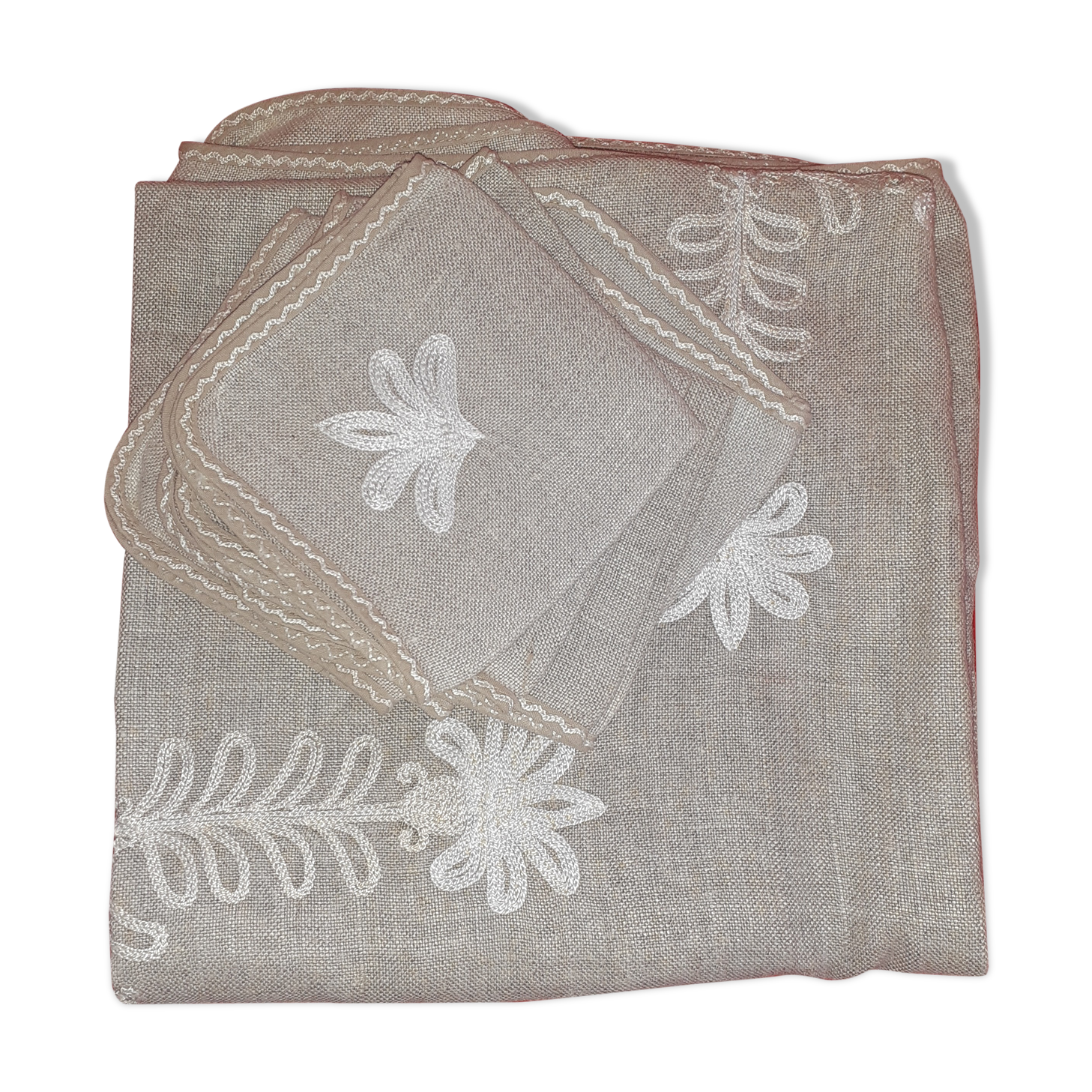 Light grey linen nalle - 6 towels