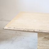 Travertine coffee table
