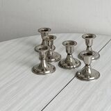 Antique metal candlesticks
