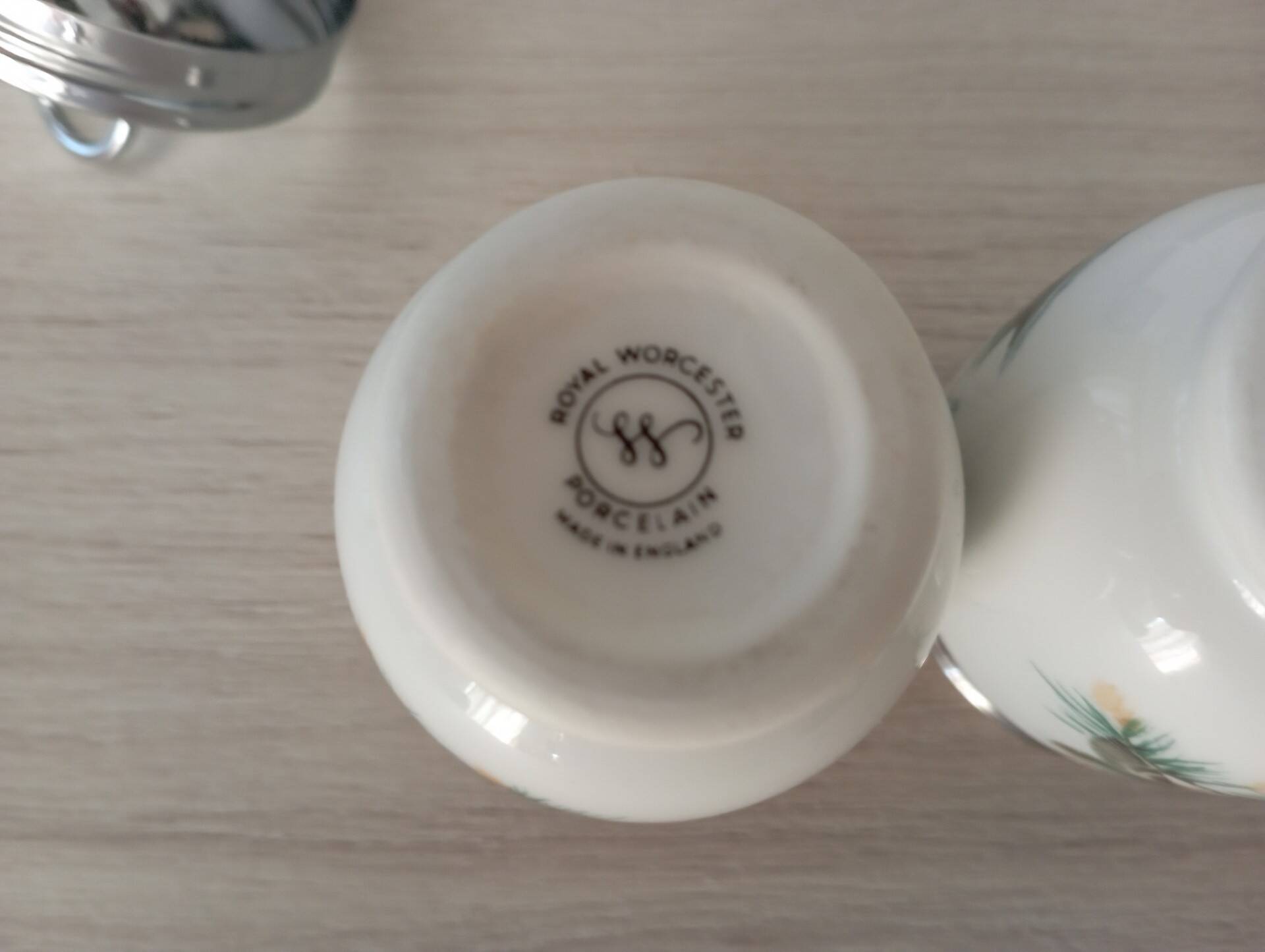 Cooked royal worcester egg