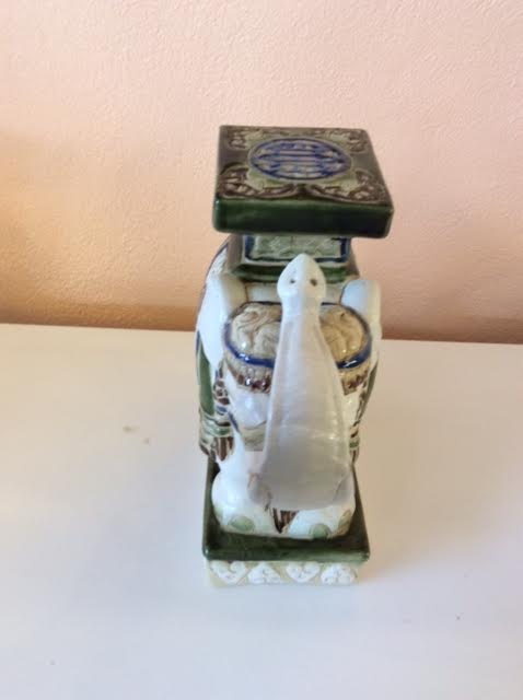 White ceramic elephant