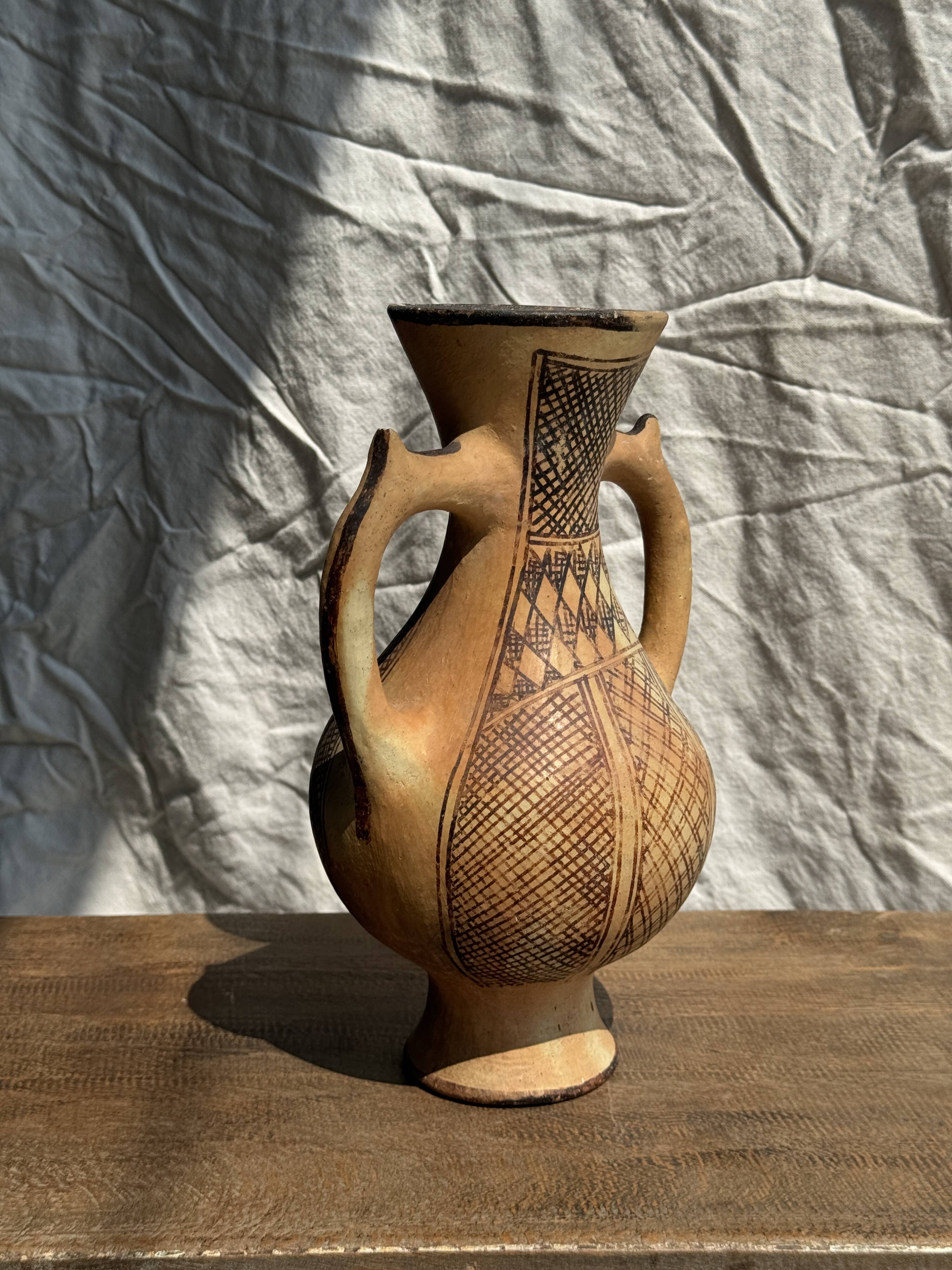 Decorative vase in the shape of an antique style amphora H27