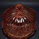 Small Art Deco Cake Dome in Rosaline (Depression Glass) 1930