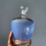Flacon en verre sablé Art déco