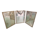 Triptych barber mirror