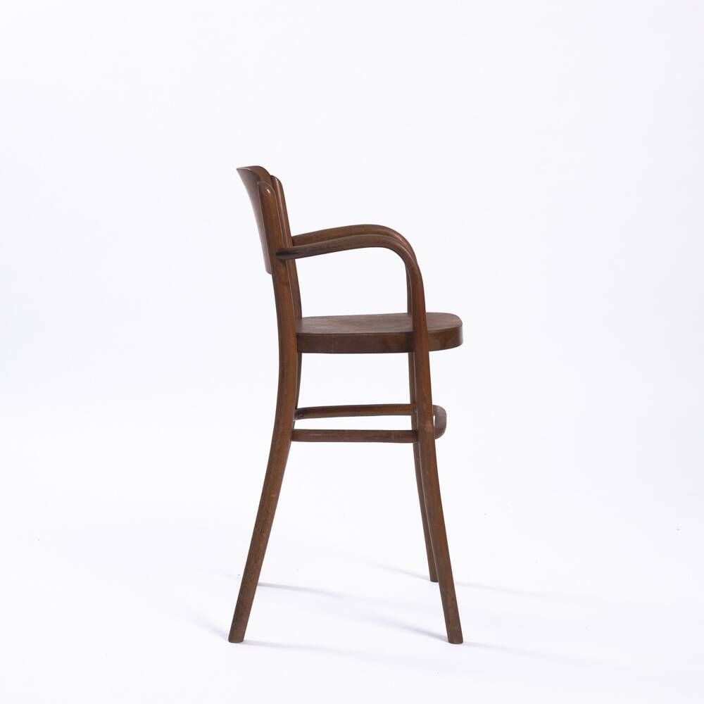 Antique set of Michael Thonet wicker and bentwood childrens chairs, 2