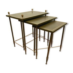 Trois tables gigognes - vert