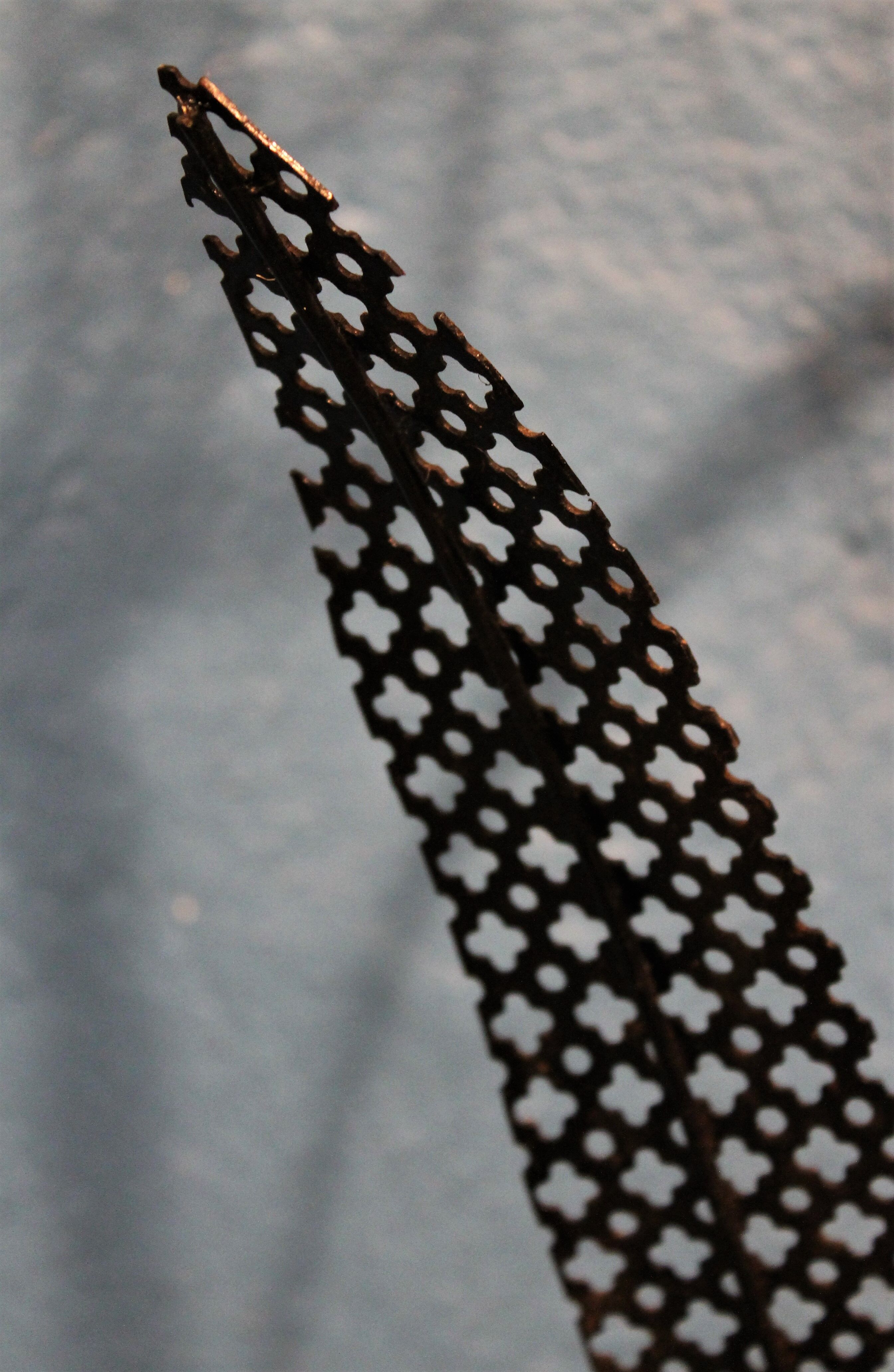 Plant holder "flower" perforated metal 1950