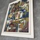 Modern painting art brut inspired by primitive