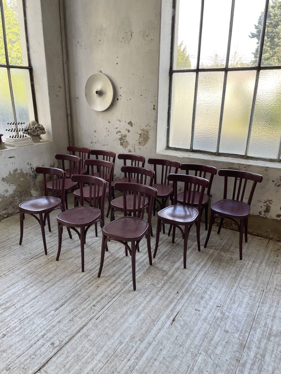 Set of 13 Japy bistro chairs, 1940