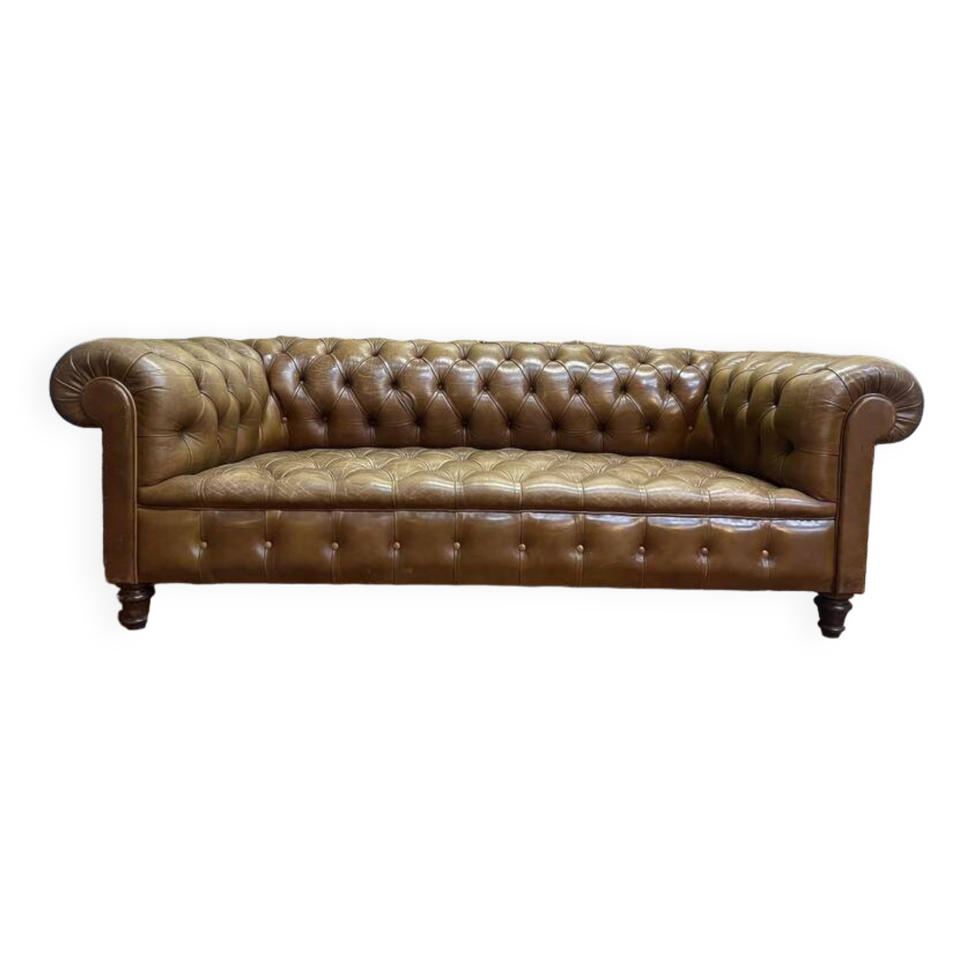 Chesterfield leather sofa