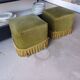 Pair of fringed toadstool poufs