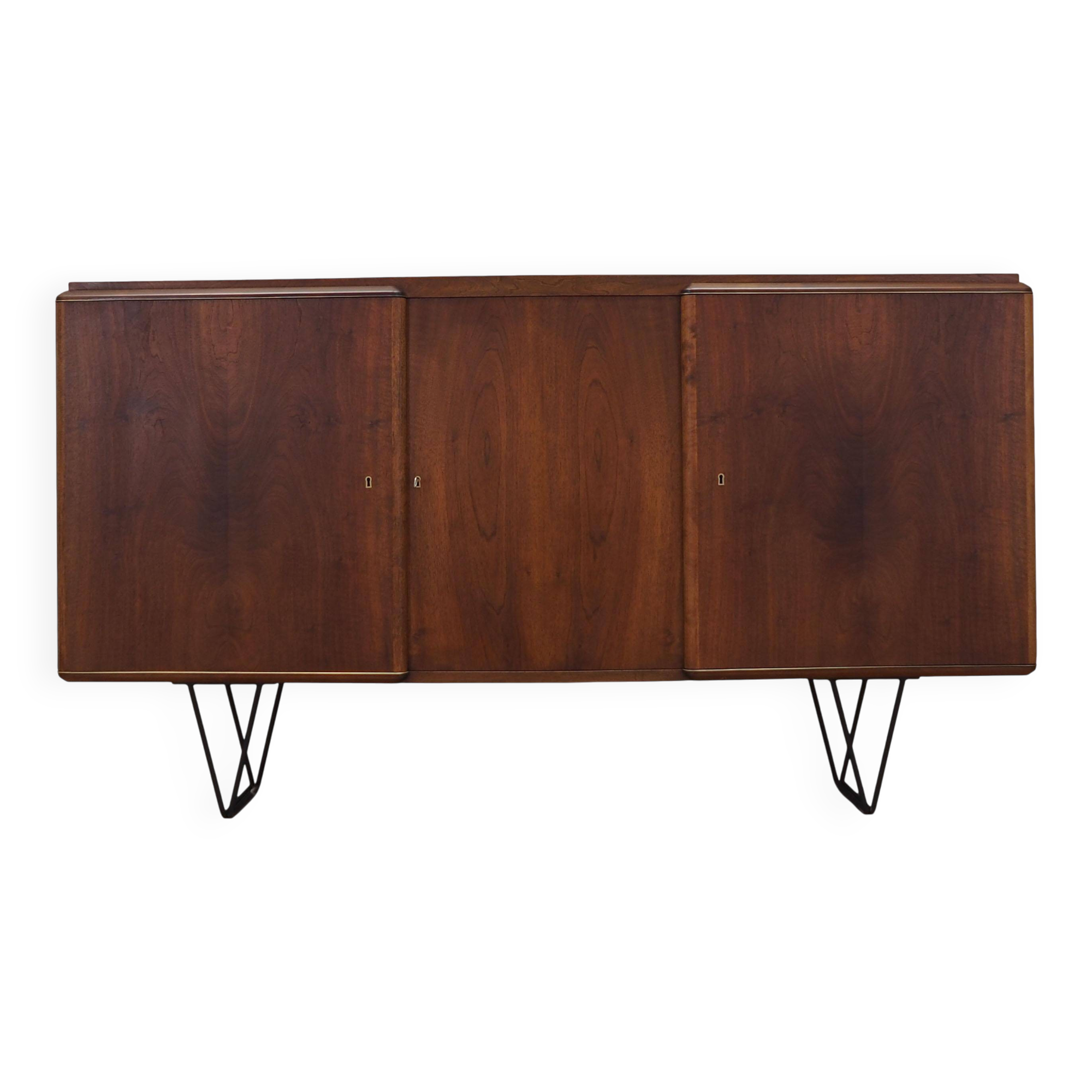 Walnut highboard, Danish design, 1960s, production: Denmark