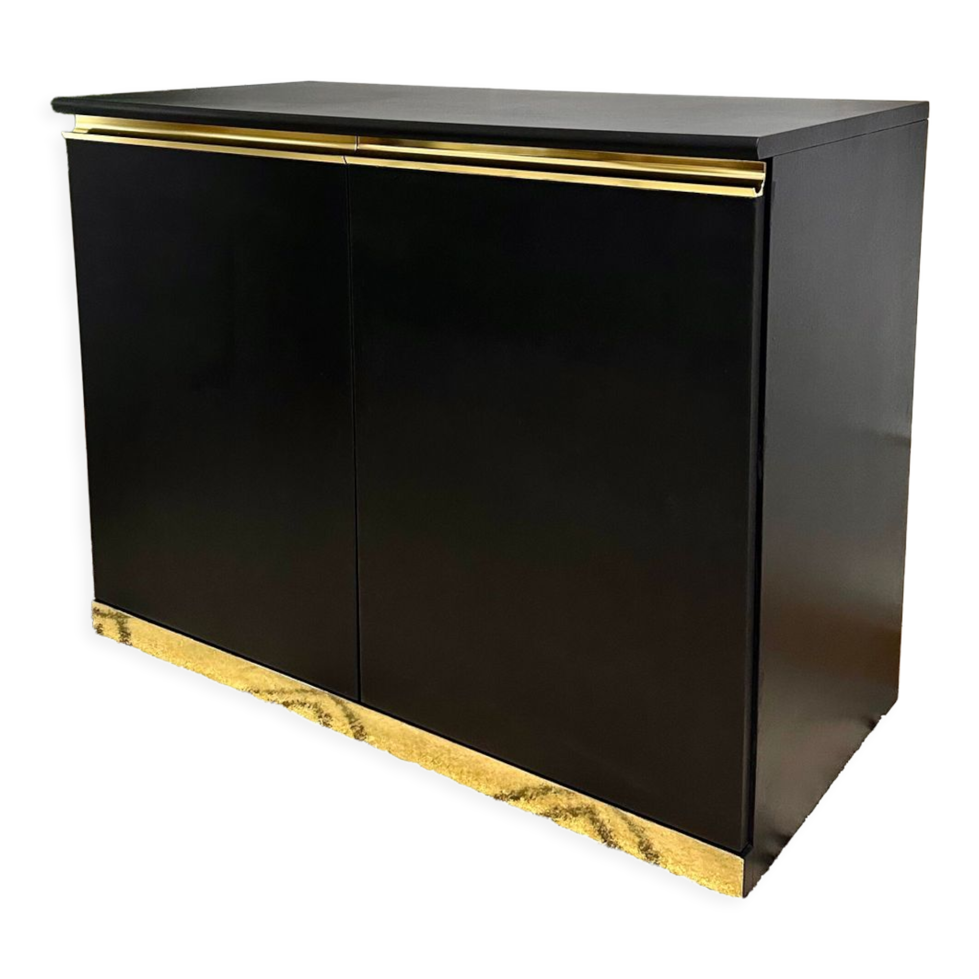 Black and gold vintage sideboard