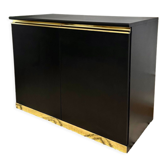 Black and gold vintage sideboard