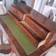 Louis Philippe style mahogany stepped desk