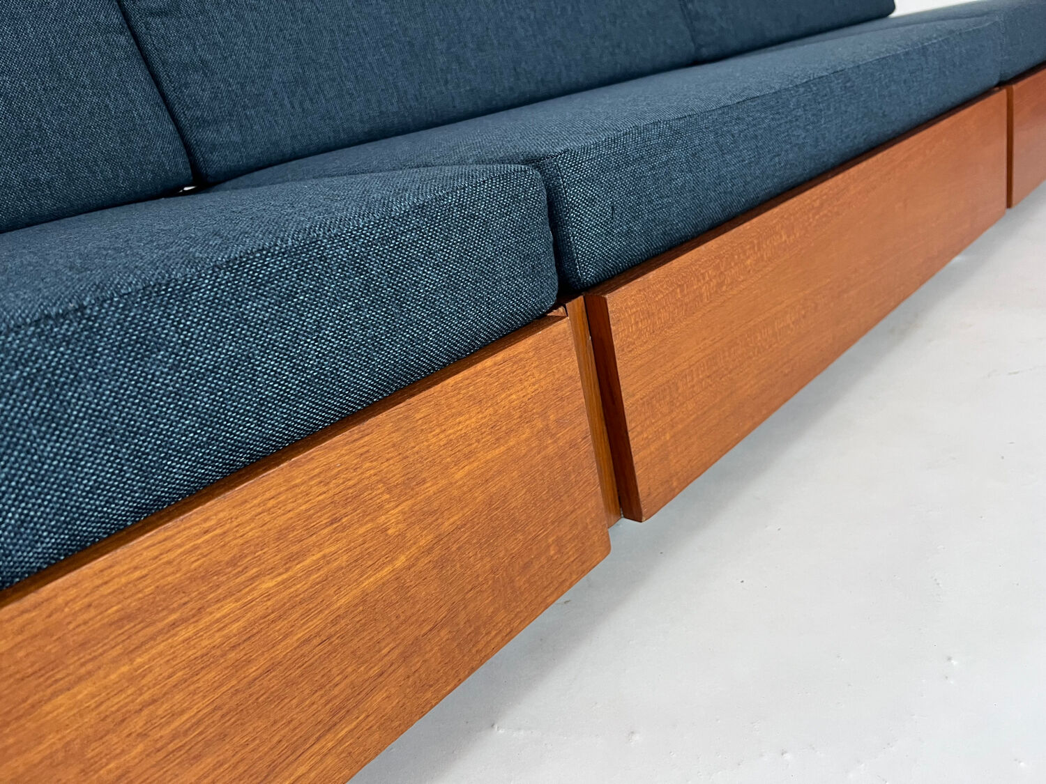 Danish teak modular sofa couch by France & Son mid-century design 60s