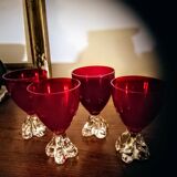 Red stemmed glass