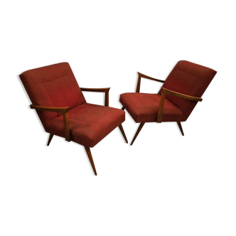 Paire de fauteuils cocktail vintage années 60