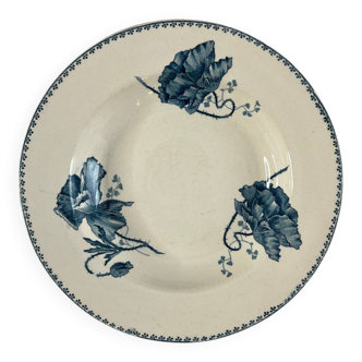 Deep plate ironstone Sarreguemines Digoin Feria