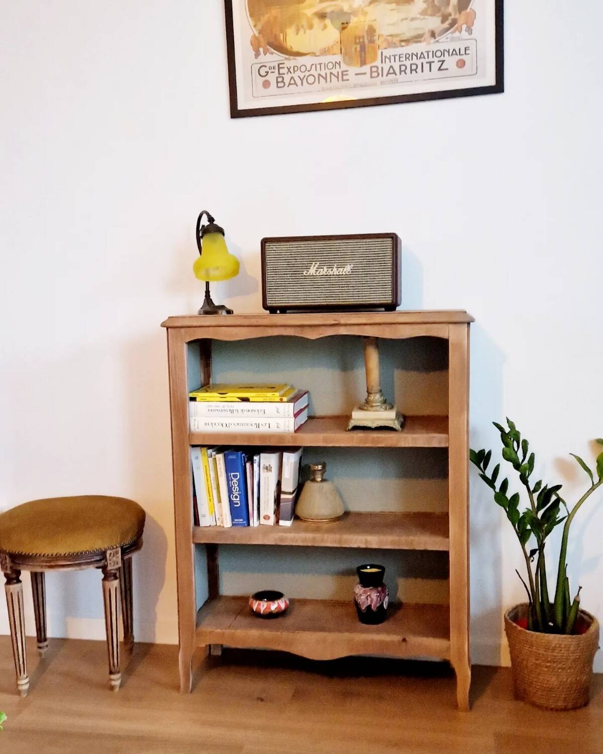 Bibus vintage beech bookcase