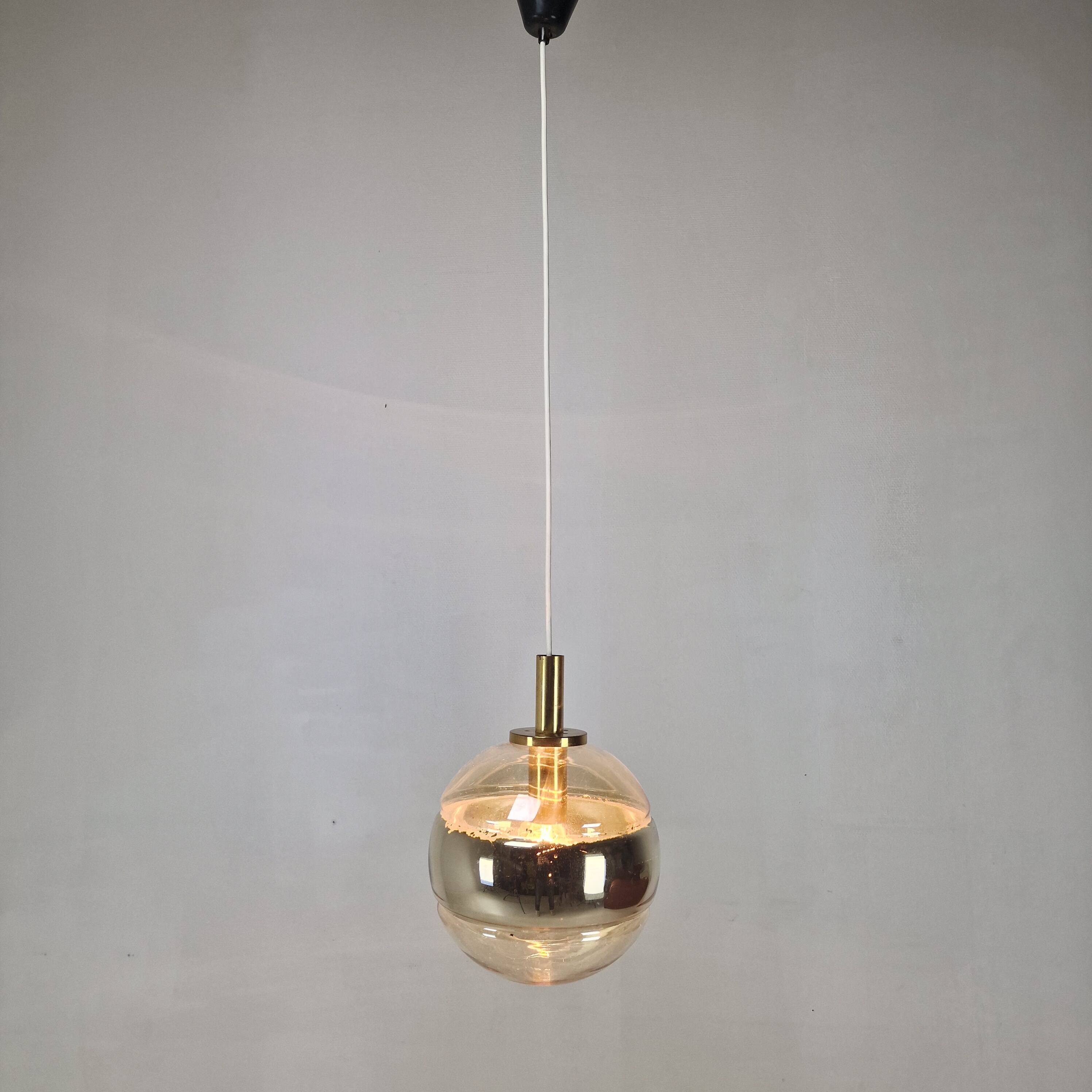 Elegant Mid-Century Modern Pendant by Peill & Putzler, Germany 1970's