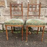 2 Napoleon III chairs with tapestry seats