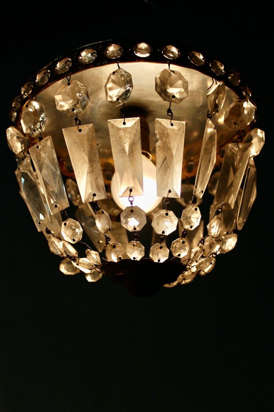 Mongolian ceiling light with stamps