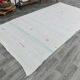 6x12 Off-White Long Wide Hand Woven Turkish Minimal Vintage Rug, 176x358 Cm
