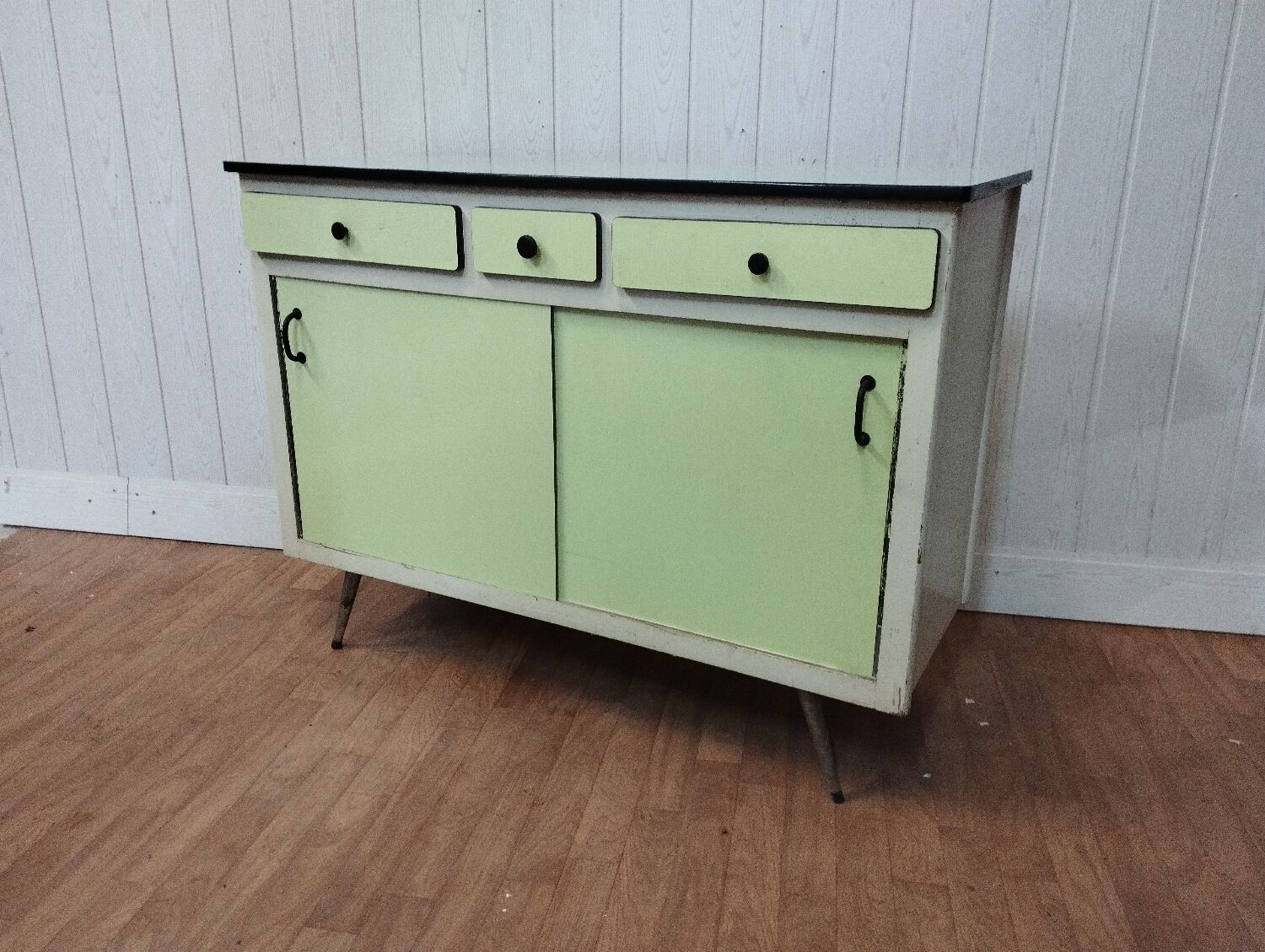 vintage formica sideboard sliding doors