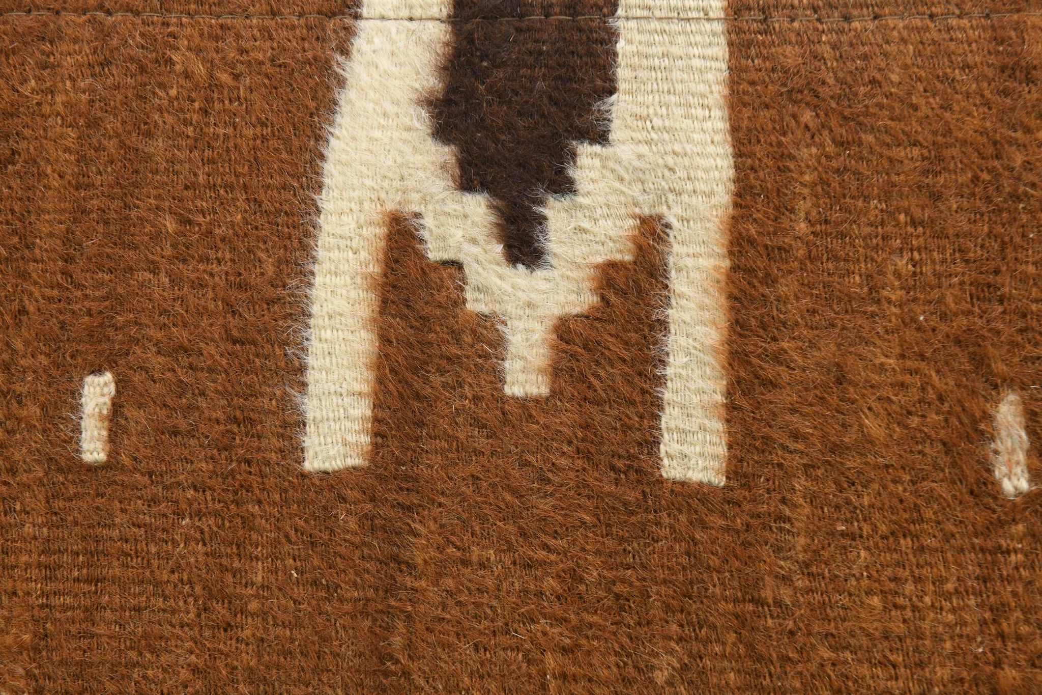 4x5 Vintage Oriental Brown Kilim Rug, 118x163Cm