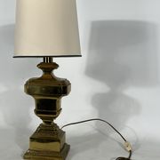 Lampe de table italienne en laiton massif des années 50