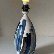 Pied de lampe terre cuite céramique vintage années 80 90
