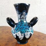 Vase bleu vallauris