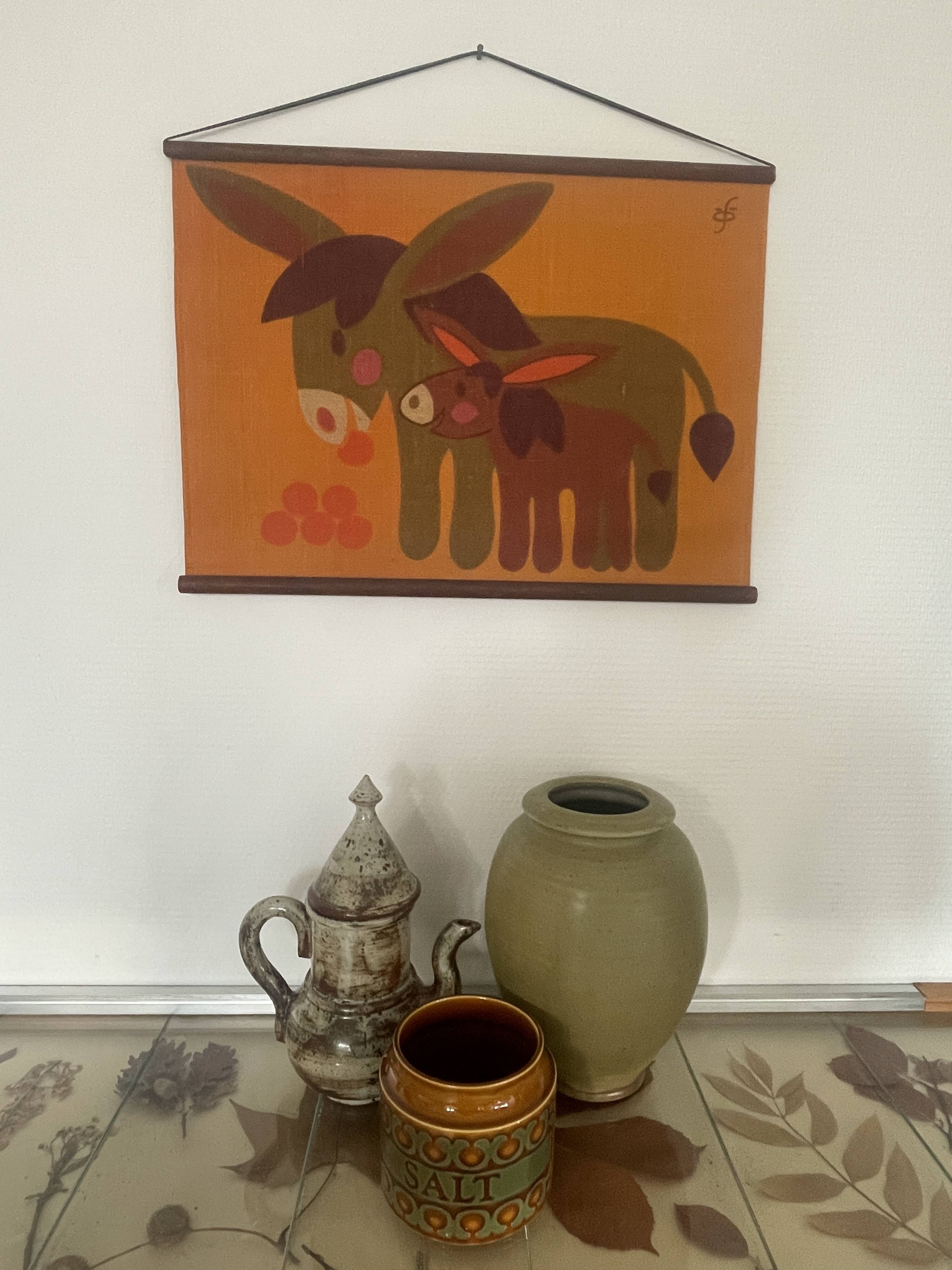 Screen printing on Danish woven jute