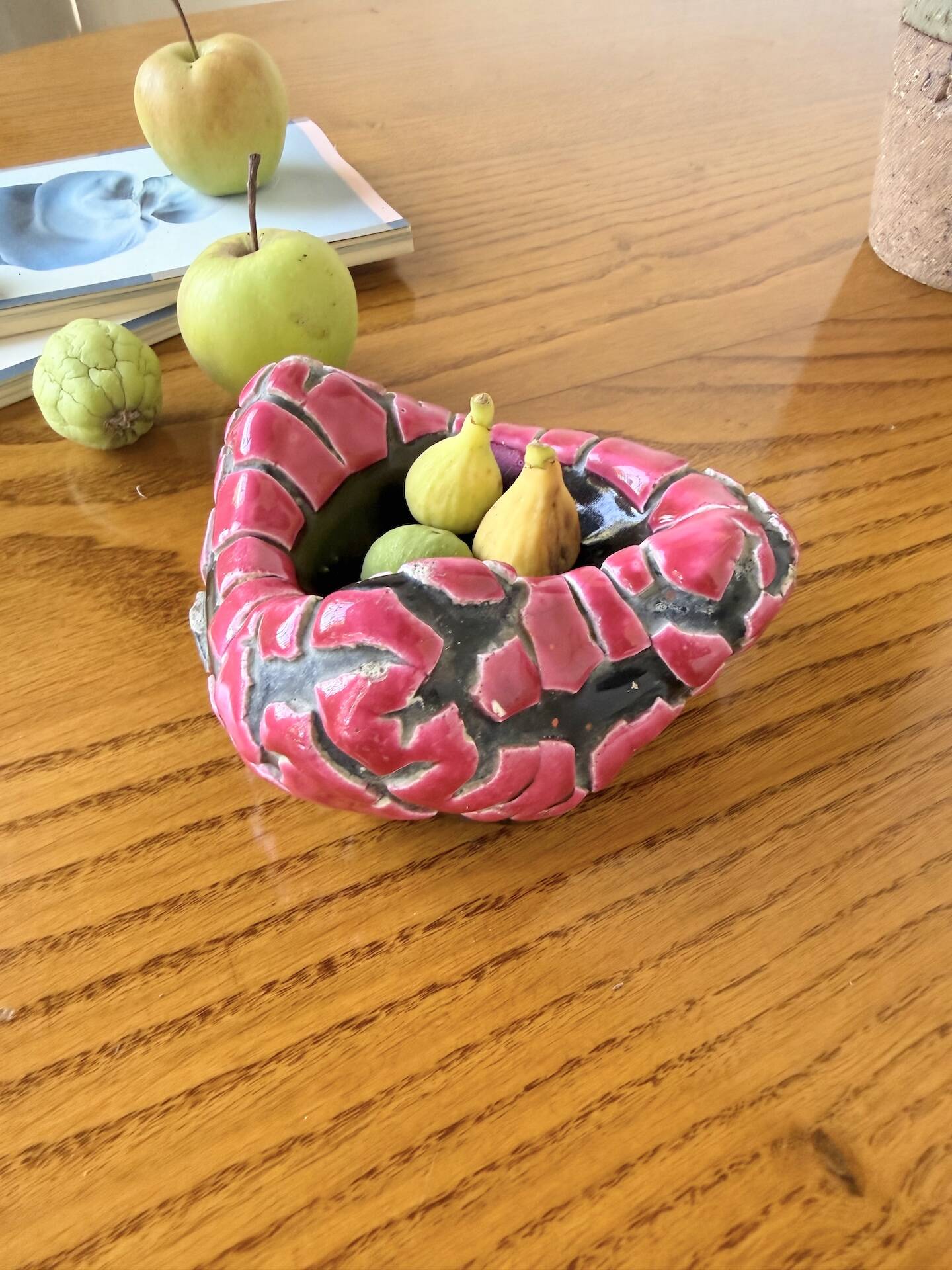 Fatlava style ashtray Vallauris pink