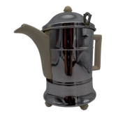 English teapot ever hot, ceramics and metal, art deco p.b.