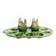 Salt and pepper earthenware egg set
