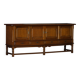 Danish enfilade from the mid-modern century in dark stained oak, 1960s.