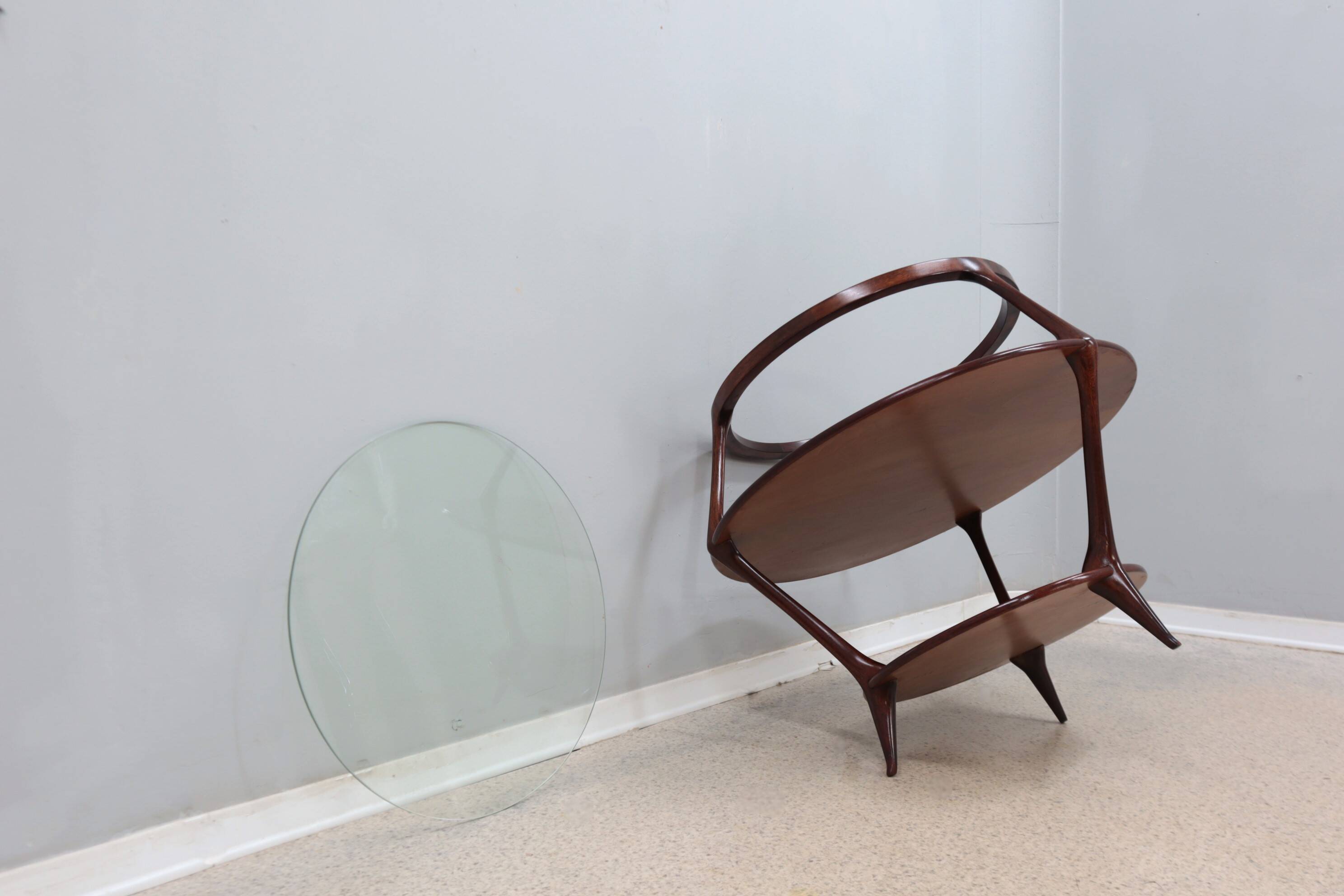 Pierluigi Giordani occasional round coffee table 1950s